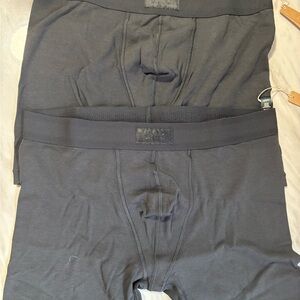 Skims Cotton/Modal/Elast 5" Inch Boxer Brief 3-Pack Size large, Onyx, NEW NWT